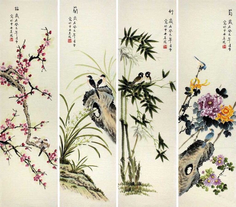 What are The Four Gentlemen in Chinese Painting? - Pepchina